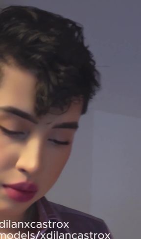 I Fuck My Roommate Bitch Under Her Skirt and Fill Her Face with Cum