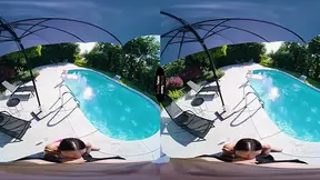 Hot poolfuck with slutty babe Rihanna Black � VirtualTaboo