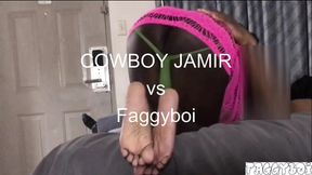 COWBOY JAMIR Drives 45 Miles to Fuck Faggyboi