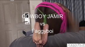 COWBOY JAMIR Drives 45 Miles to Fuck Faggyboi