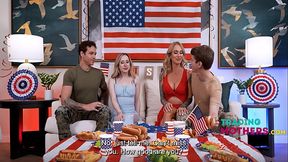 Wait, Is Your step Mom Blowing? stepMom Why Dont You Blow Me Too!  - Sarah Jessie, Alaina Taylor, Jayden Mar