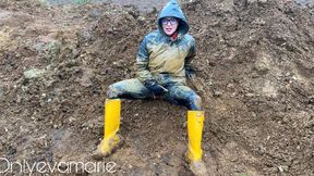 Rain Jackets In The Mud And Rain