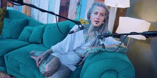 I talk about O - Overcome - ASMR podcast SFW talking goth skinny girl dreadlocks tattoo model inked girl