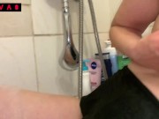 Playing with my asshole on the shower