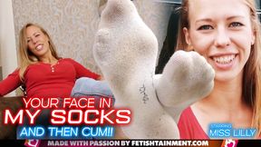 Miss Lilly:  Street Foot Freak Dominated  To Smell My Stinky Socks