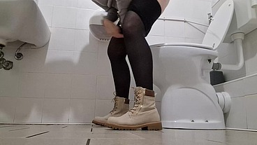 Great collection of pee in public toilet