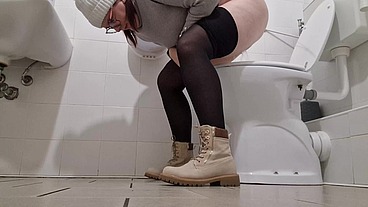 Great collection of pee in public toilet