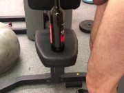 I FUCKED MYSELF with a Bottle of Wine I found in the GYM ** HUGE CUMSHOT **