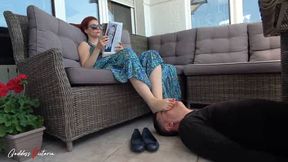 Goddess victoria sweaty feet domination