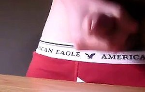 Jerk cum load onto dorm desk
