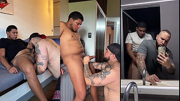 Mulato de verga enorme preña a gordo culon y tragon