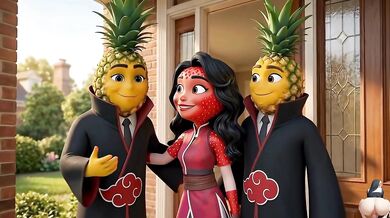 Moranguete Takes Two Pineapples at Once in Juicy Dupla Penetração