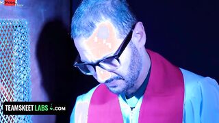 TeamSkeet Labs - Naughty Blonde Slim Confesses Her Sins And Getting Forgiveness From The Freaky Priest
