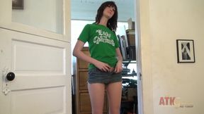 Alana Rains strips during photo-shoot