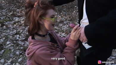A guy from the US came to Poland and fucked me while my boyfriend was at home—the best sex in the woods