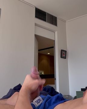wank in my footy shorts