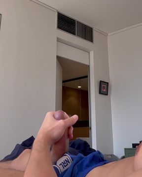 wank in my footy shorts