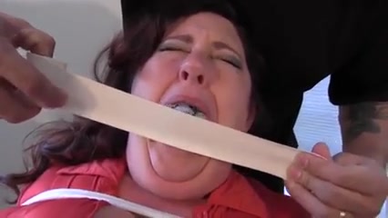 Bbw Joy Deputy DA left tit tied and gagged