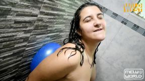 Wet and Big Balloon