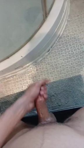 Caught wanking