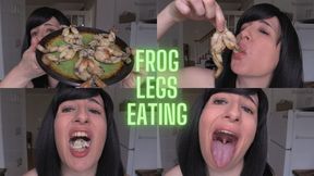 Frog Legs Eating - Chewing food and Mouth Fetish - HD Version