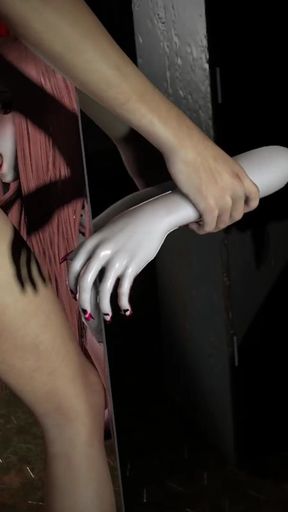 3D Horny Slut Slave Teasing Her Big Dick Master to Fuck Her Pussy