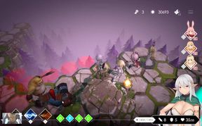 Tentakel Monster zerreißen blonden Gaming-Blondinen in Gamer-Huren durch Spritzer