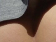 Sunny Prostate Straight Edge Massage Arousal Dangling Close Up Cock Twink Shorties