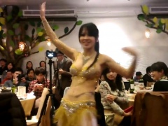 sexy asian Belly Dancer shake her slut boobs