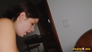 Valkiria Lapiedra, a uber-sexy Spanish pornstar, loses her anal virginity on a chess table in a super hot XXX vignette with a strung up stud. She squeals in elation as he humps her pretty booty and