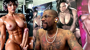 Sweaty Buff Ass Beef Cake Transgender Girl Jerking Off And Cumming All over Herself At The Gym, AI Generated