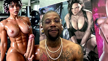 Sweaty Buff Ass Beef Cake Transgender Girl Jerking Off And Cumming All over Herself At The Gym, AI Generated