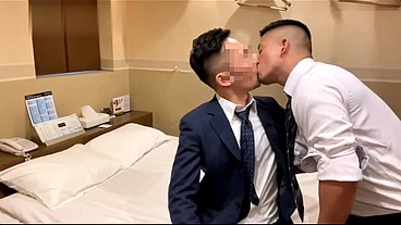 #97 Office couple make an appointment to fuck each other at a familiar hotel - gay movie