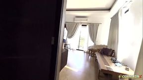 JohnTronX - Natural Thai babe gets creampied and fucked hard