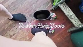 Wow &mdash;  check out all the angles and spots my rubber rain boots are in as my sexy size 6 feet enjoy the way they h