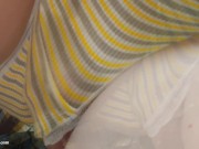OMG! Stranger's jizz in my panties right in subway! Dirty fantasy in train