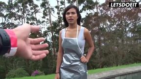 Curvy Latina Honey Paola Picked Up for Hard Fuck with Big Cock Stud - CARNE DEL MERCADO