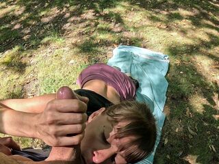 mother I'd like to fuck Hiking Gets Urinated On By Farmer Whilst Sucking His Shlong