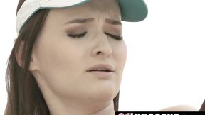 Innocent teen's juicy ass filled by BBC in outdoor fuck session