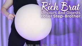 Rich Brat Devours And Digests Loser Step-Brother - HD - The Goddess Clue, Evil CEO Step-Sister Destroys Your Life, Absorbed Your Fiancé Into Belly Fat, Swallows You Whole, Fucks Your Best Friend, Eats Sushi At Your Expense, Same Size Vore