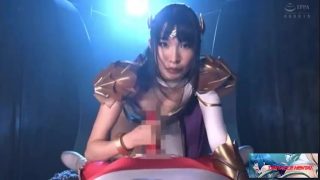 Japanese Superheroine Cosplayer Grinds On Dick In Teasing Torture