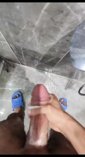Masturbation in the bathroom