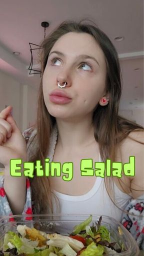 Eating Salad