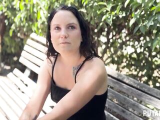 PutaLocura - Spanish tomboy Krystal Genner is caught in a park and screws Torbe