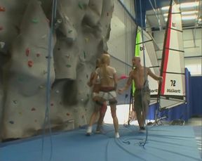 Two rock climbers get their assholes filled with hard dick