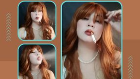 Custom - Ginger hair and sounds of exhales - smoking marlboro crafted red - audible