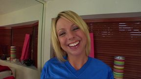 Hot MILF Brianna Beach takes a huge facial in doggystyle