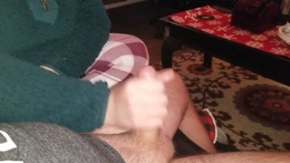 Relieving handjob after a long day