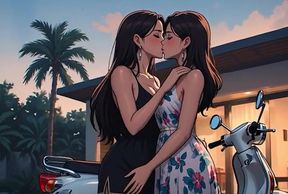 AI Generated Cartoon content, Uncensored video of 18 Year old Anime Girl, Kissing Orgasm of Mature Women