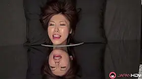 Beautiful Japanese brunette Kaori Buki gets hard cocks and enjoys it uncensored.